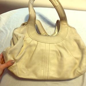 Coach off white leather